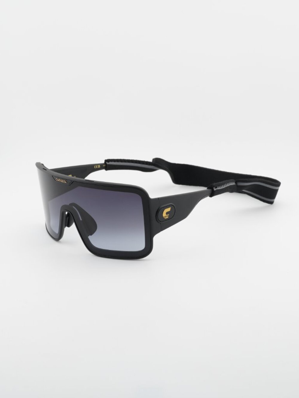 Exclusive Sale! Carrera FLAGLAB 15 0003 9O Sunglasses Black Shield Frame